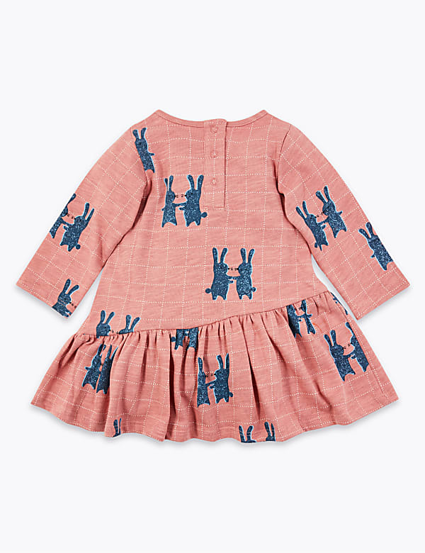 Cotton Bunny Print Dress