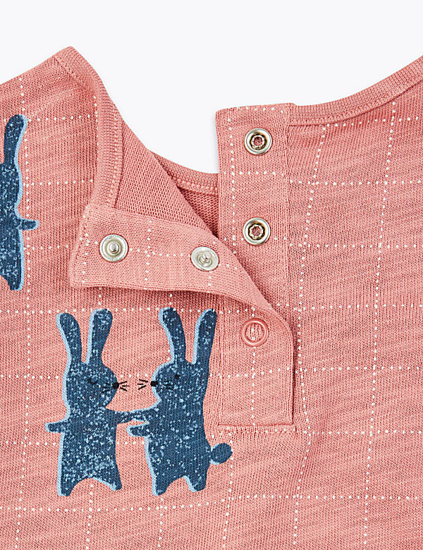 Cotton Bunny Print Dress