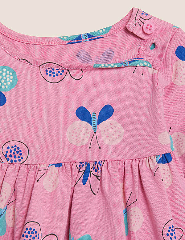 Pure Cotton Butterfly Print Dress