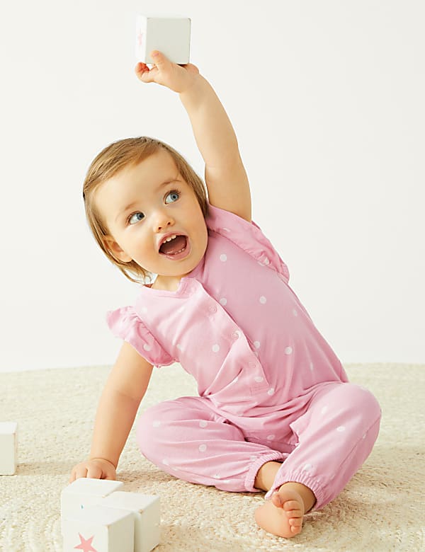 Pure Cotton Spot Romper