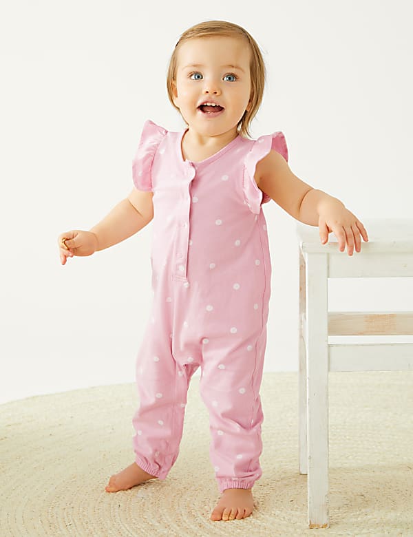 Pure Cotton Spot Romper