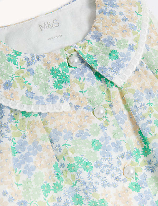 Pure Cotton Floral Dress