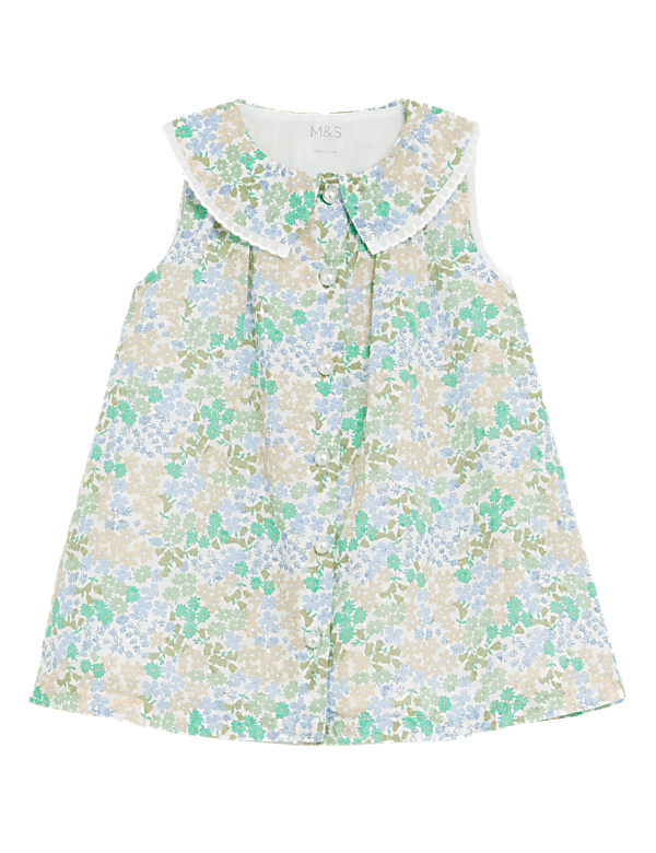 Pure Cotton Floral Dress