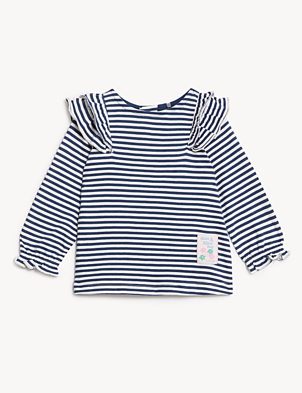 3pk Pure Cotton Patterned Tops