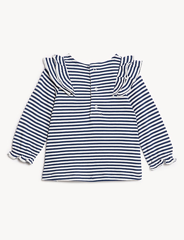 3pk Pure Cotton Patterned Tops