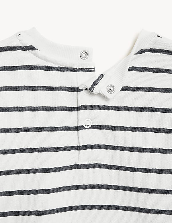 Cotton Rich Striped Sweater