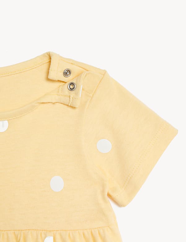 Pure Cotton Spotted Dress