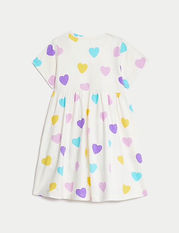 Pure Cotton Heart Print Dress