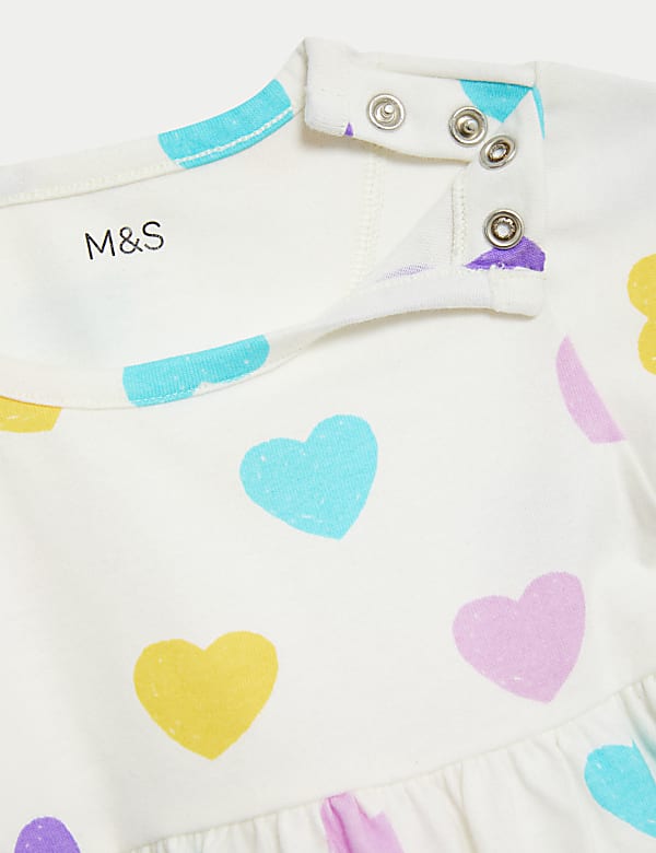 Pure Cotton Heart Print Dress