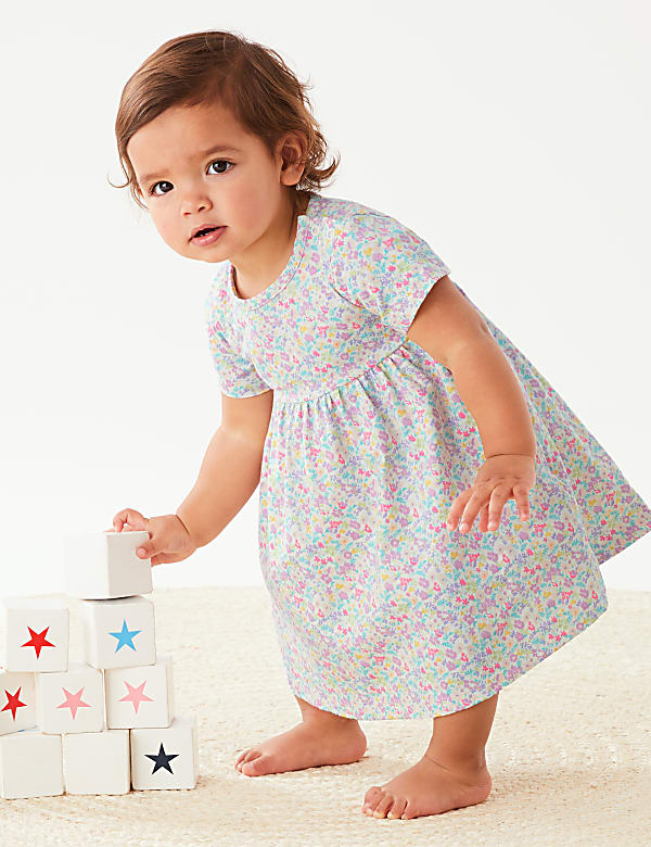 Pure Cotton Ditsy Floral Dress
