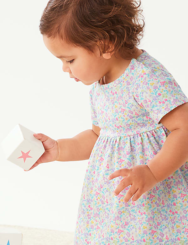 Pure Cotton Ditsy Floral Dress