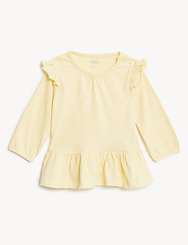 3pk Pure Cotton Patterned Tops