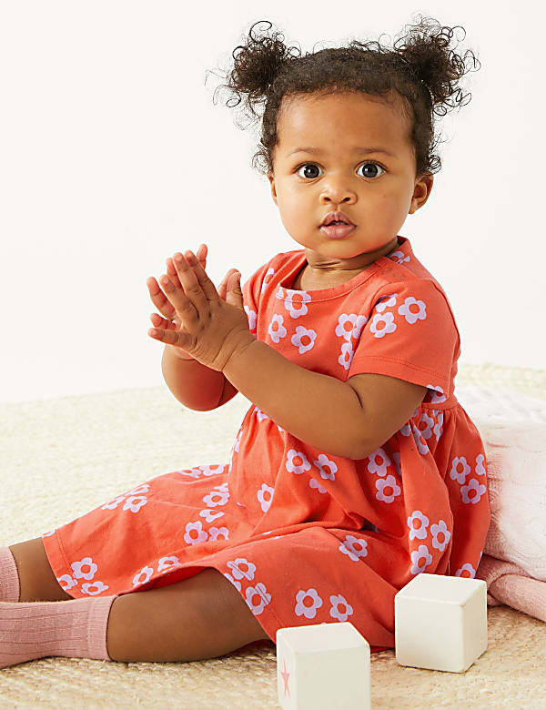Pure Cotton Floral Dress