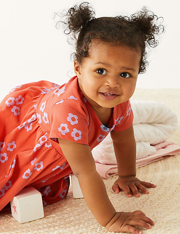 Pure Cotton Floral Dress