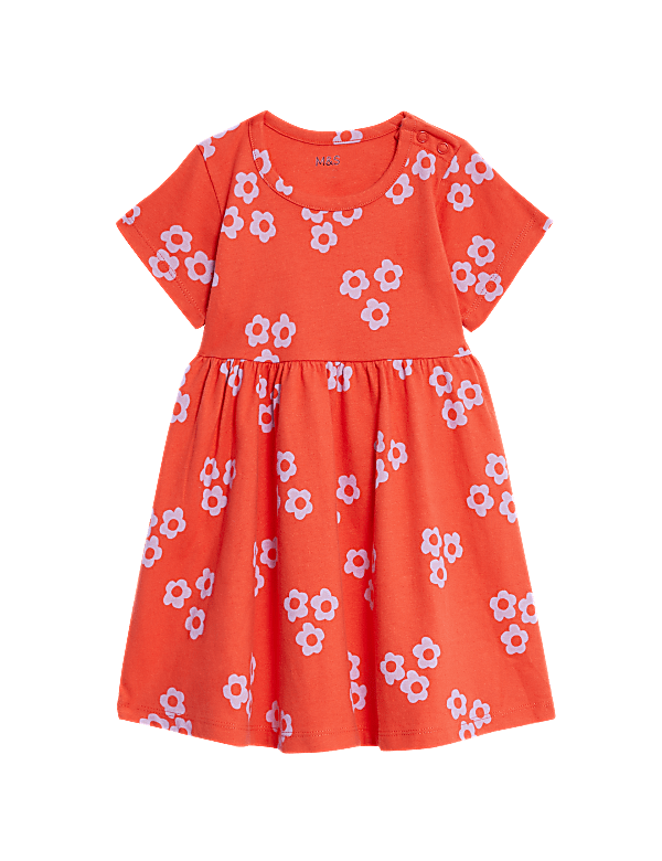 Pure Cotton Floral Dress
