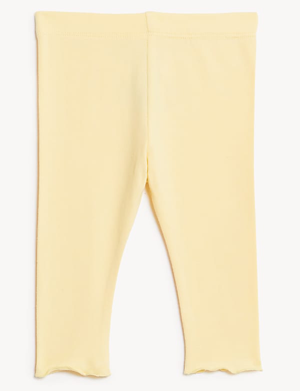 3pk Cotton Rich Patterned Leggings