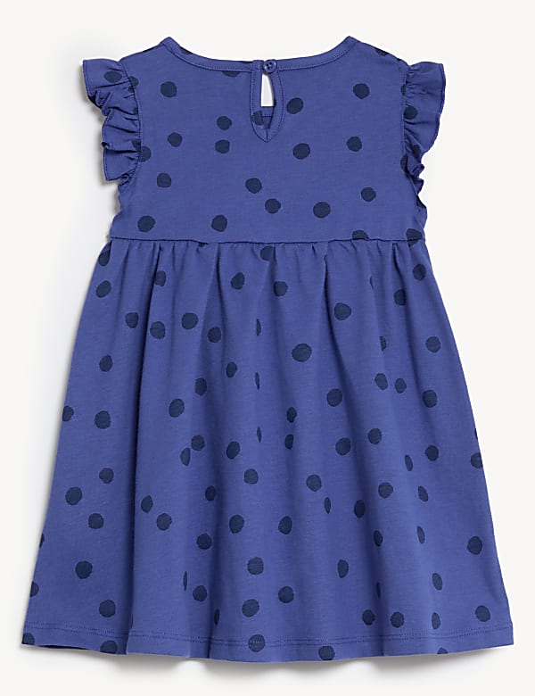 Pure Cotton Spotted Dress