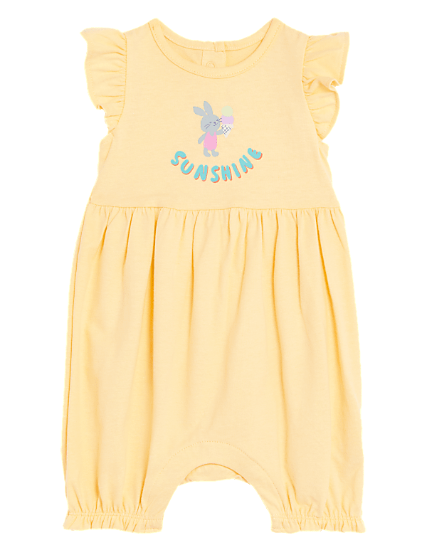 Pure Cotton Sunshine Slogan Romper