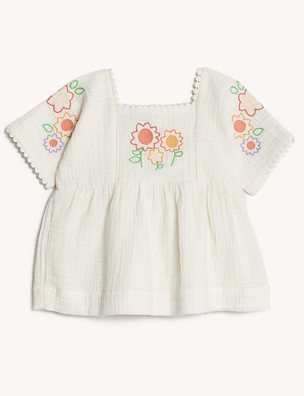 2pc Pure Cotton Floral Outfit