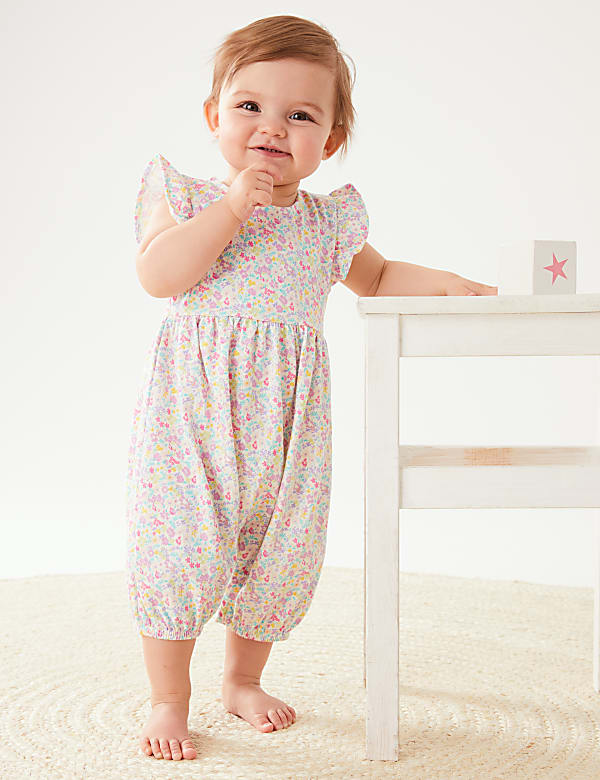 Pure Cotton Floral Romper