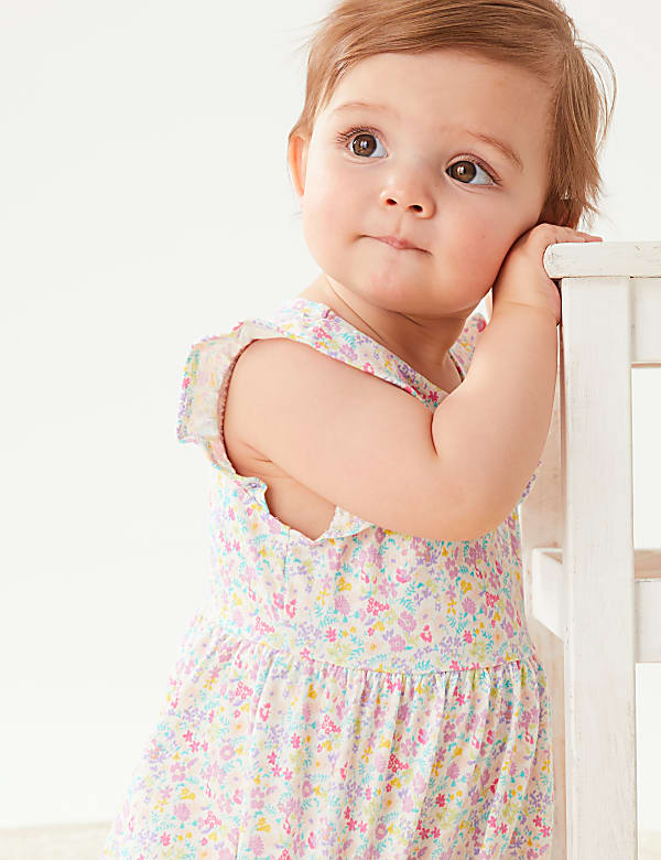 Pure Cotton Floral Romper