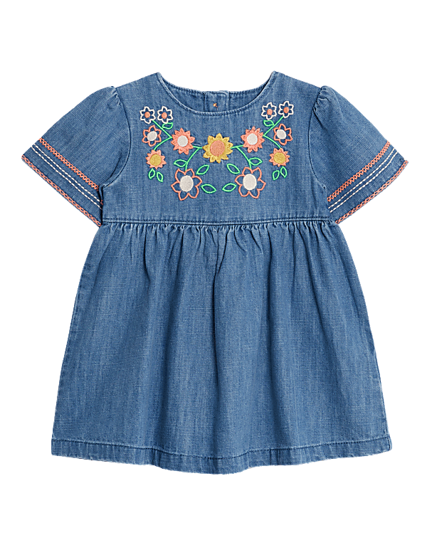 Pure Cotton Floral Dress