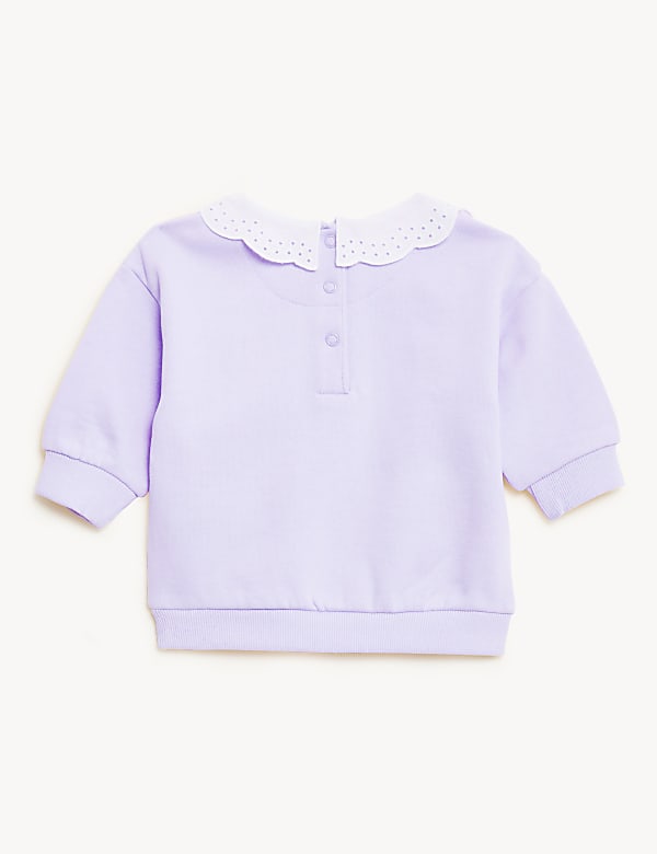 Cotton Rich Frill Collar Sweater