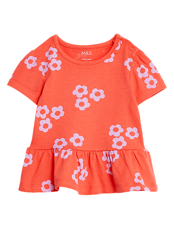 Pure Cotton Floral T-Shirt