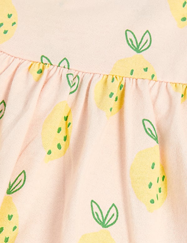 3pk Pure Cotton Lemon & Plain T-Shirts