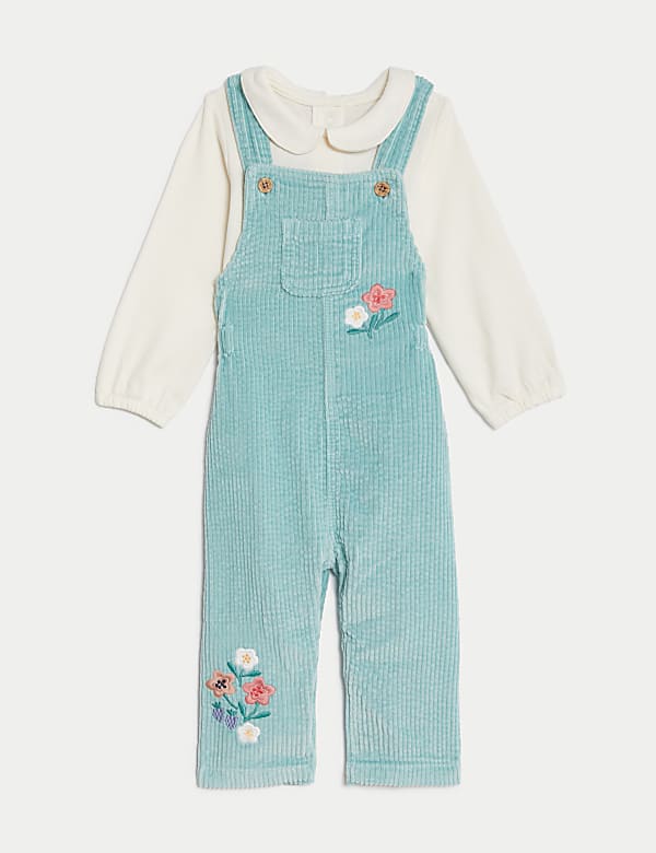 2pc Pure Cotton Floral Outfit (0-3 Yrs) - TW