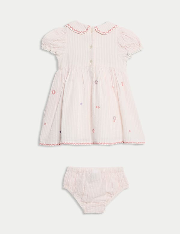 2pc Pure Cotton Embroidered Outfit (0-6 Yrs)