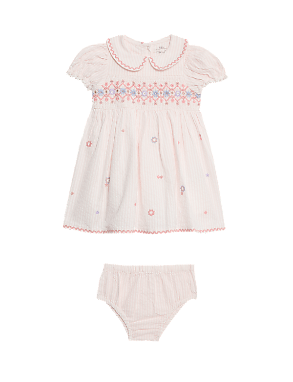 2pc Pure Cotton Embroidered Outfit (0-6 Yrs)