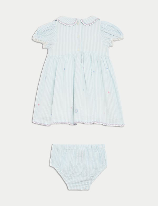 2pc Pure Cotton Embroidered Outfit (0-6 Yrs) - NL