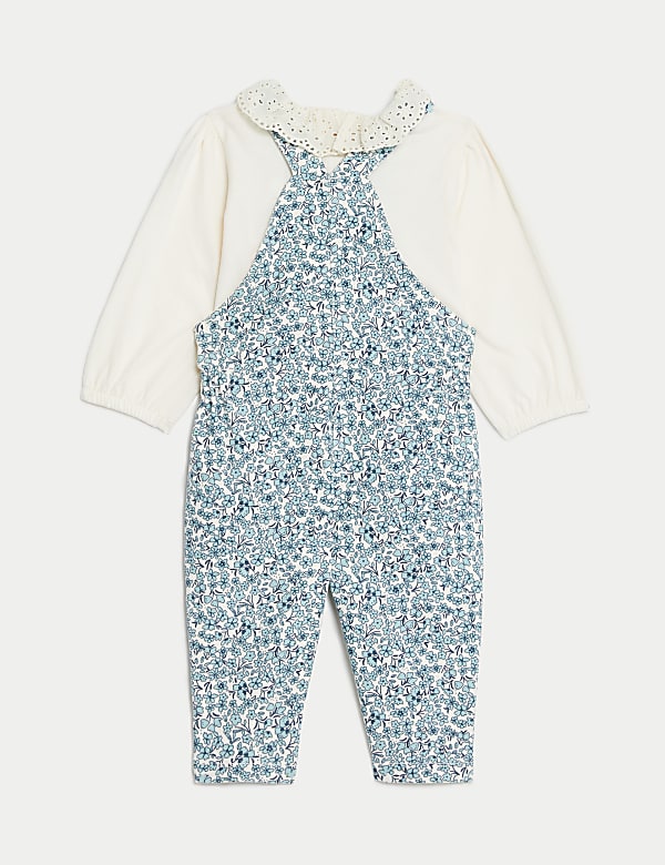 2pc Cotton Rich Floral Outfit (0-3 Yrs)