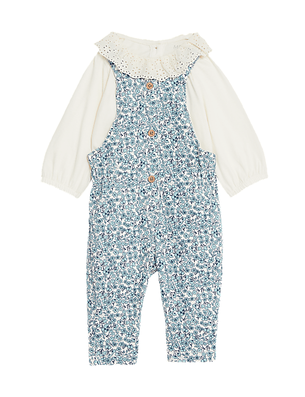 2pc Cotton Rich Floral Outfit (0-3 Yrs)