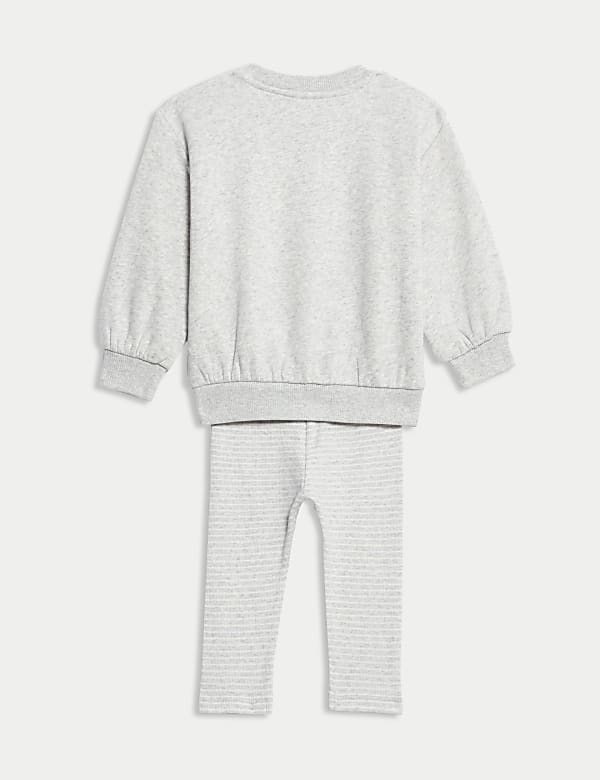 Ντε πιες σύνολο με σλόγκαν Little Bunny με υψηλή περιεκτικότητα σε βαμβάκι, σετ των 2 (0-3 ετών) - GR