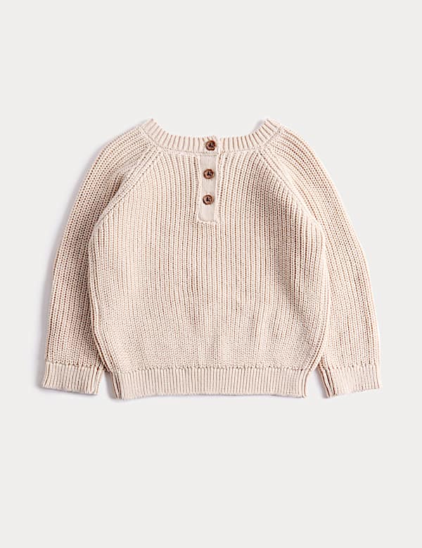 Pure Cotton Pumpkin Knitted Jumper (0-6 Yrs) - NZ