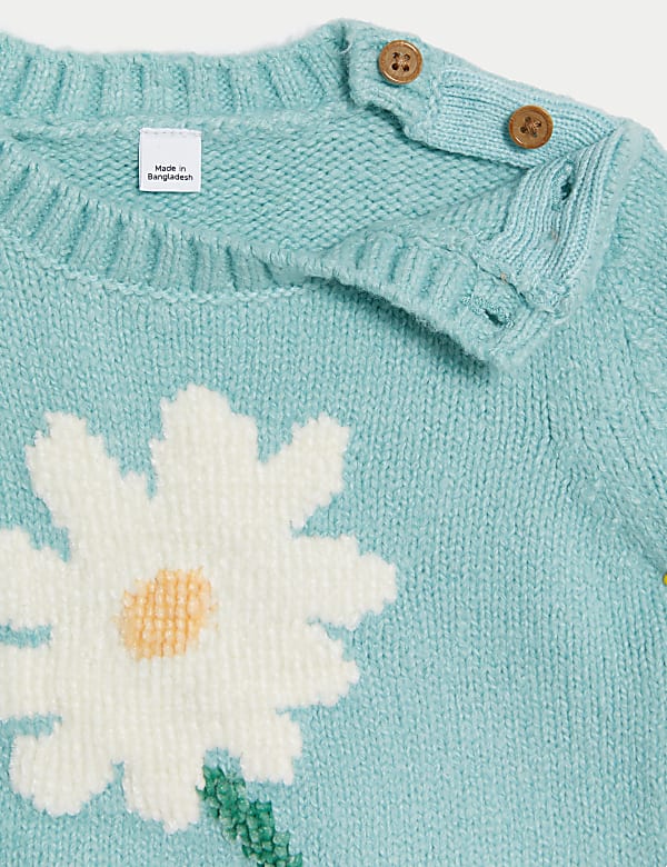 Cotton Rich Floral Jumper (0-3 Yrs)