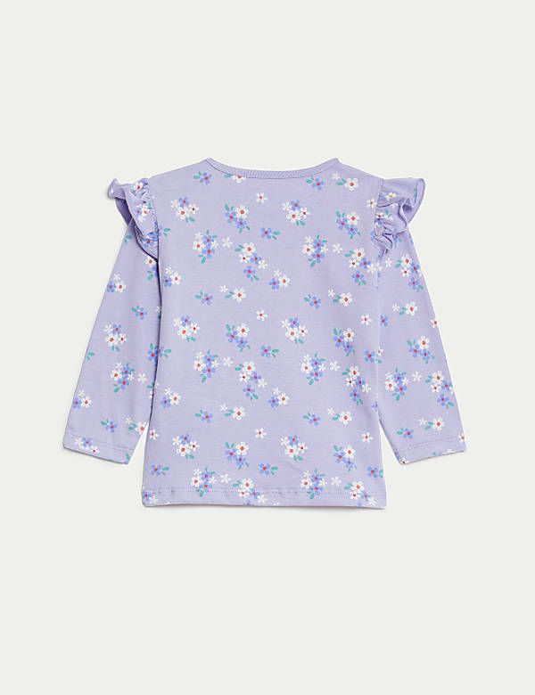 Pure Cotton Floral Top (0-3 Yrs)