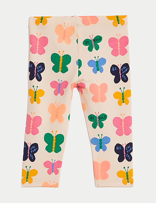 Cotton Rich Butterfly Leggings (0-3 Yrs)