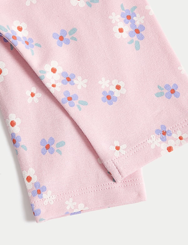 Cotton Rich Floral Leggings (0-3 Yrs)