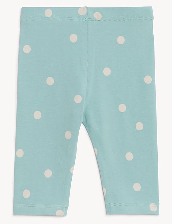 Cotton Rich Spot Leggings (0-3 Yrs)