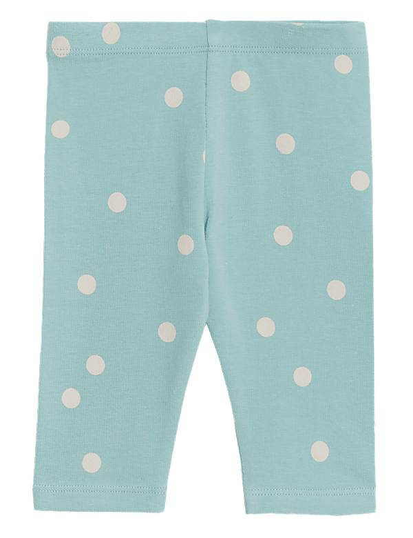Cotton Rich Spot Leggings (0-3 Yrs)