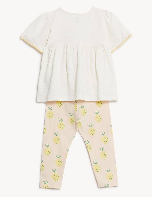 2pc Cotton Rich Lemon Outfit