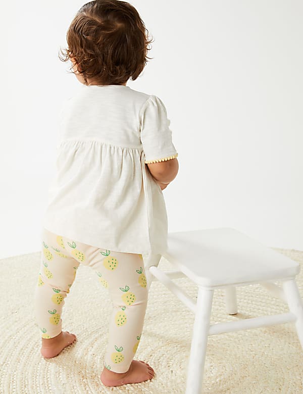 2pc Cotton Rich Lemon Outfit