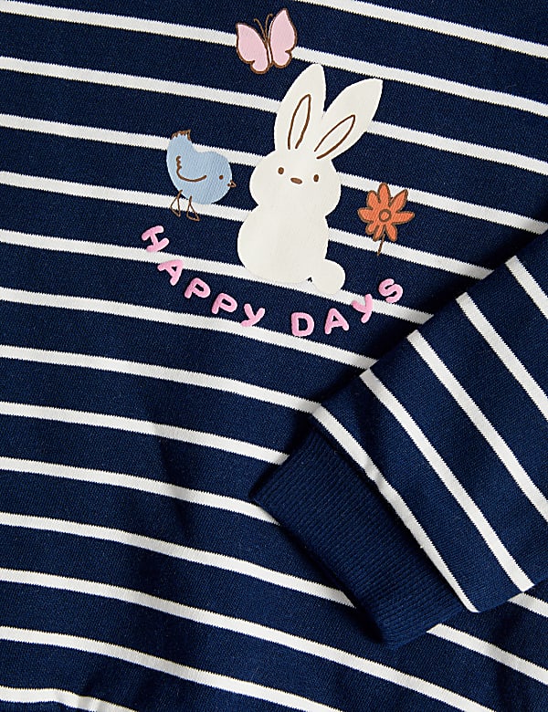 Cotton Rich Striped Sweatshirt (0-3 Yrs)