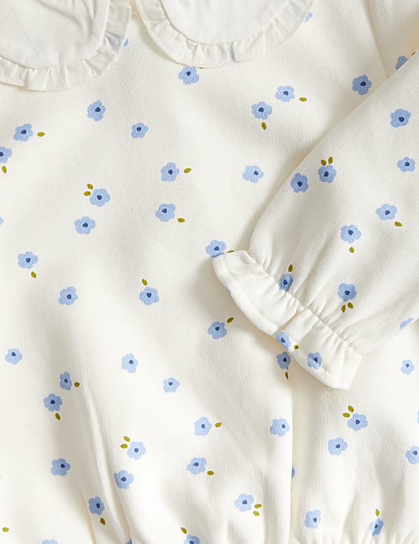 Cotton Rich Floral Sweatshirt (0-3 Yrs)