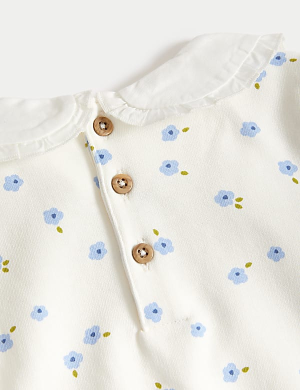 Cotton Rich Floral Sweatshirt (0-3 Yrs)