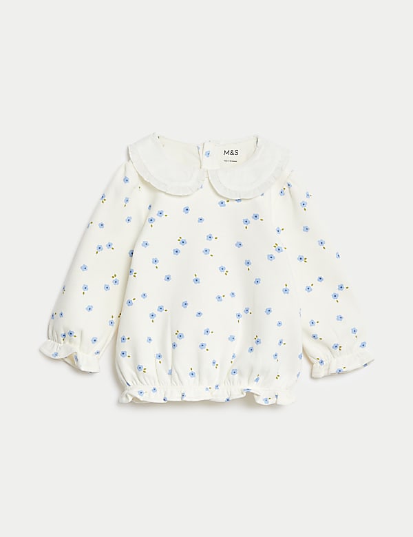 Cotton Rich Floral Sweatshirt (0-3 Yrs)