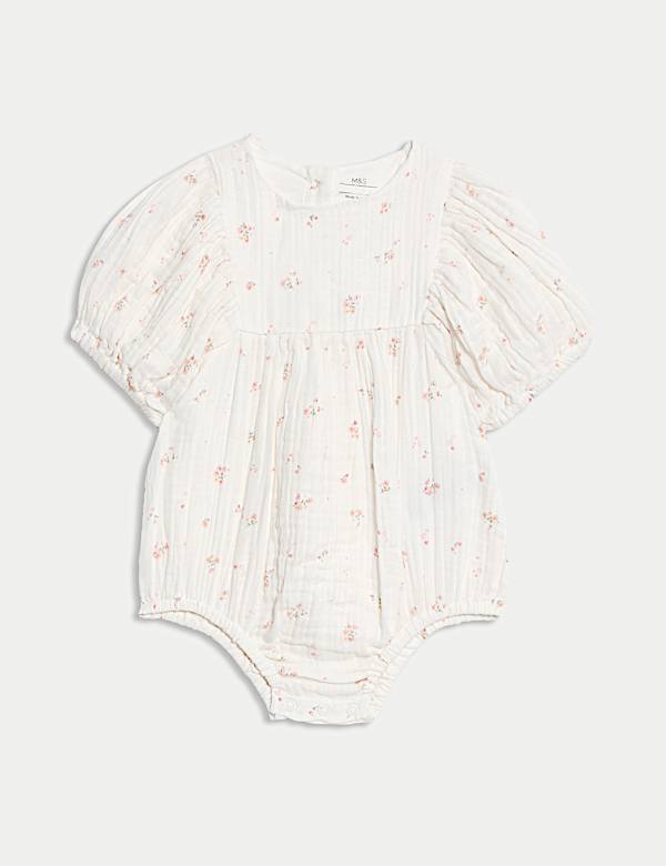 Pure Cotton Ditsy Paddler (0-3 Yrs) - AL